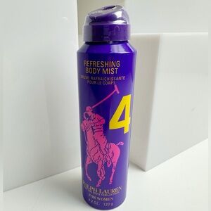 Ralph Lauren Polo Big Pony 4 Refreshing Body Mist 4.2 oz Spray for Women NWT